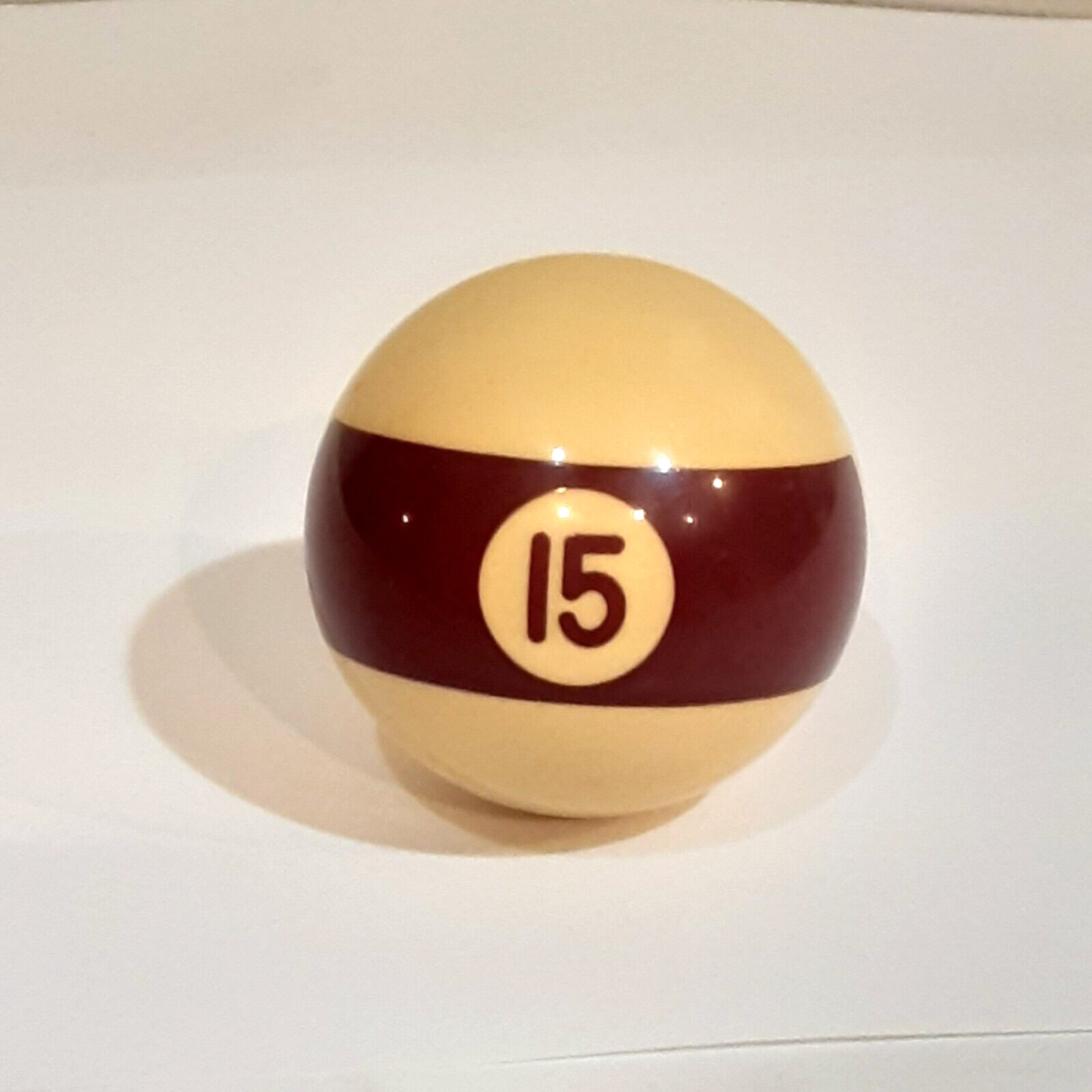VINTAGE REPLACEMENT #15 BILLARD POOL BALL 2 1/4" STANDARD REGULATION