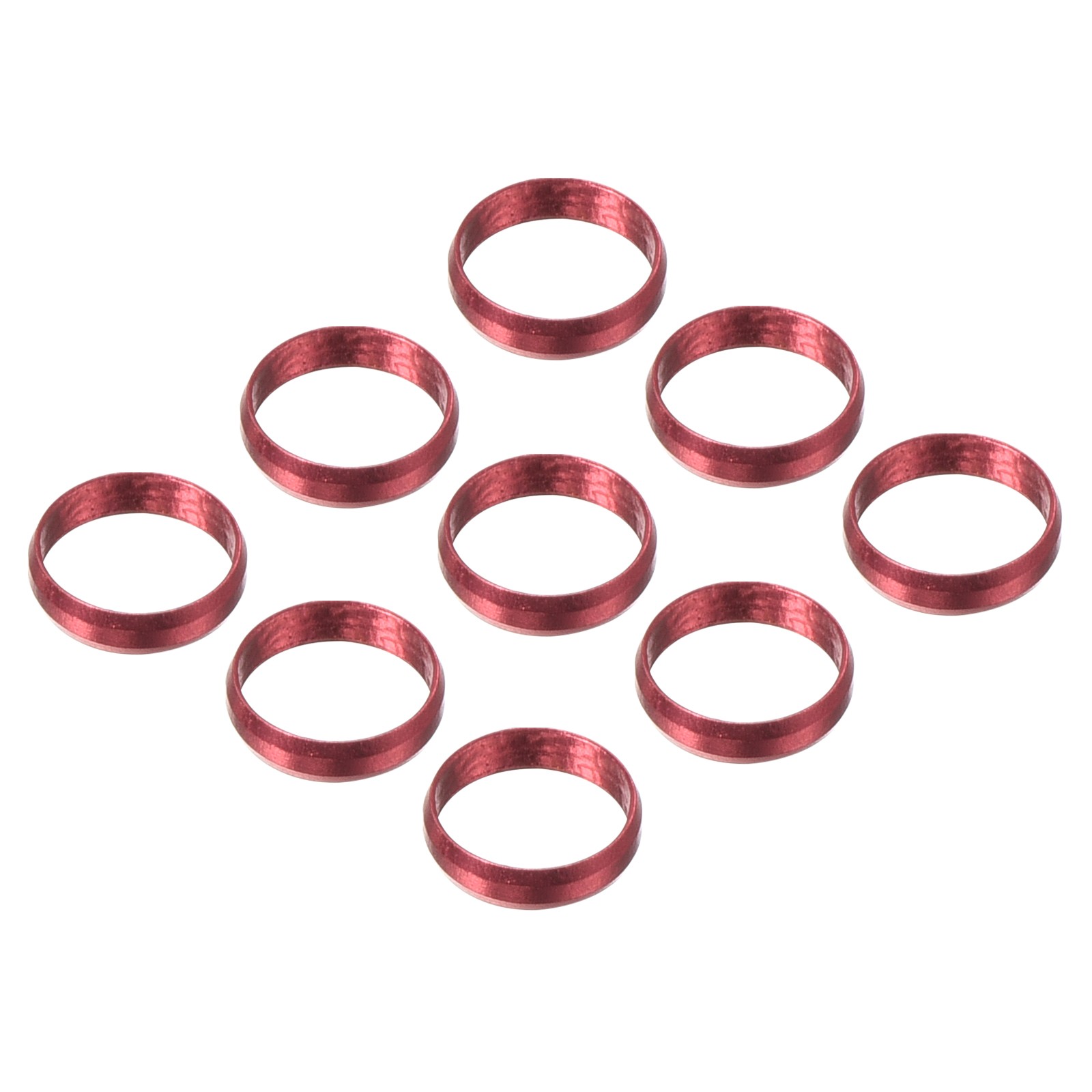 Dart Shaft Rings, Aluminum Dart O-Ring Accessories - 9 Pack (Red)