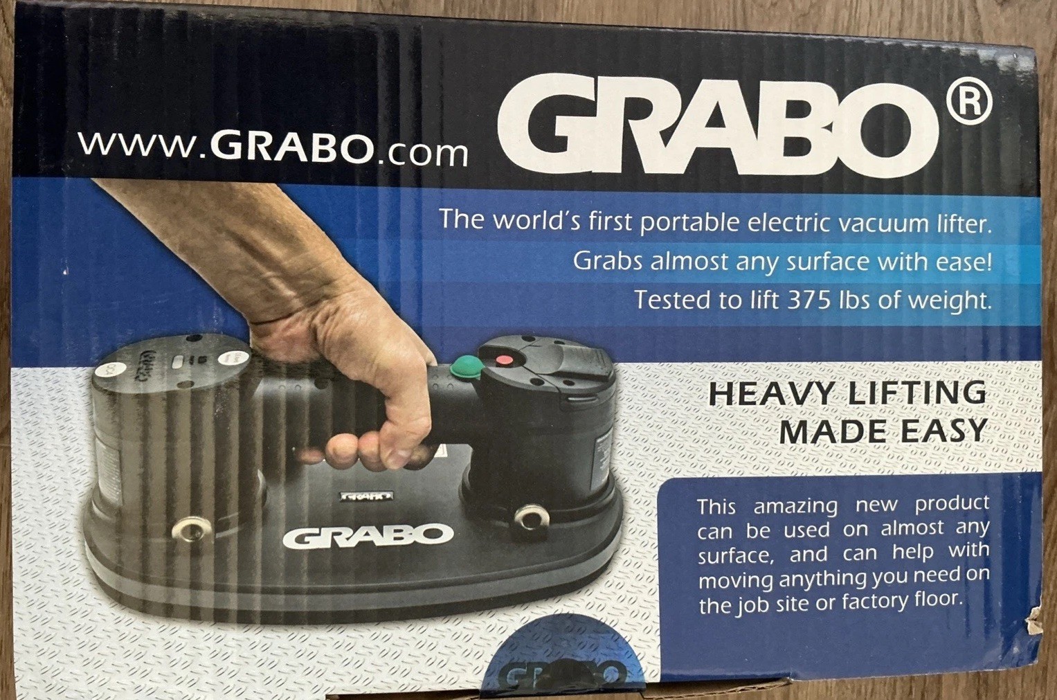 GRABO NG-V1-117732 Nemo Electric Vacuum Suction Cup, New Factory Sealed