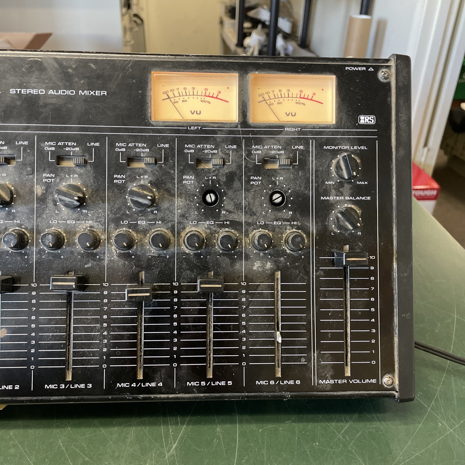 Realistic 32-1210 Stereo Audio Mixer Untested