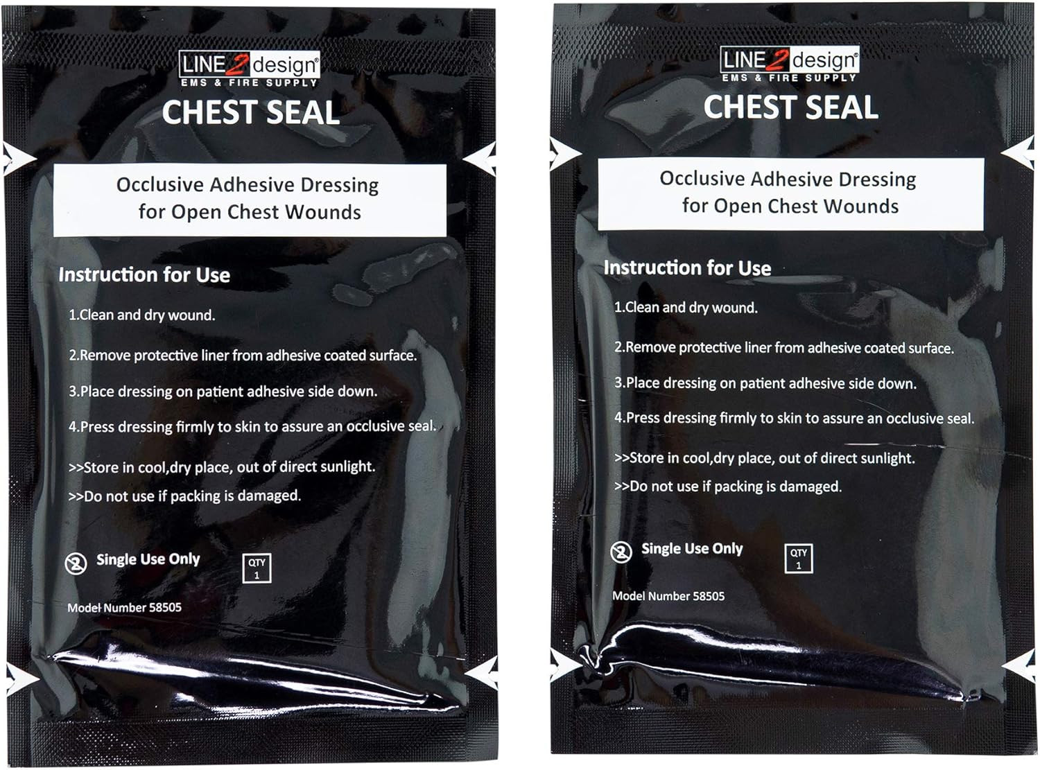 Chest Seal - EMS Trauma Kits Emergency Medical Occlusive Chest Seal Dressing - F