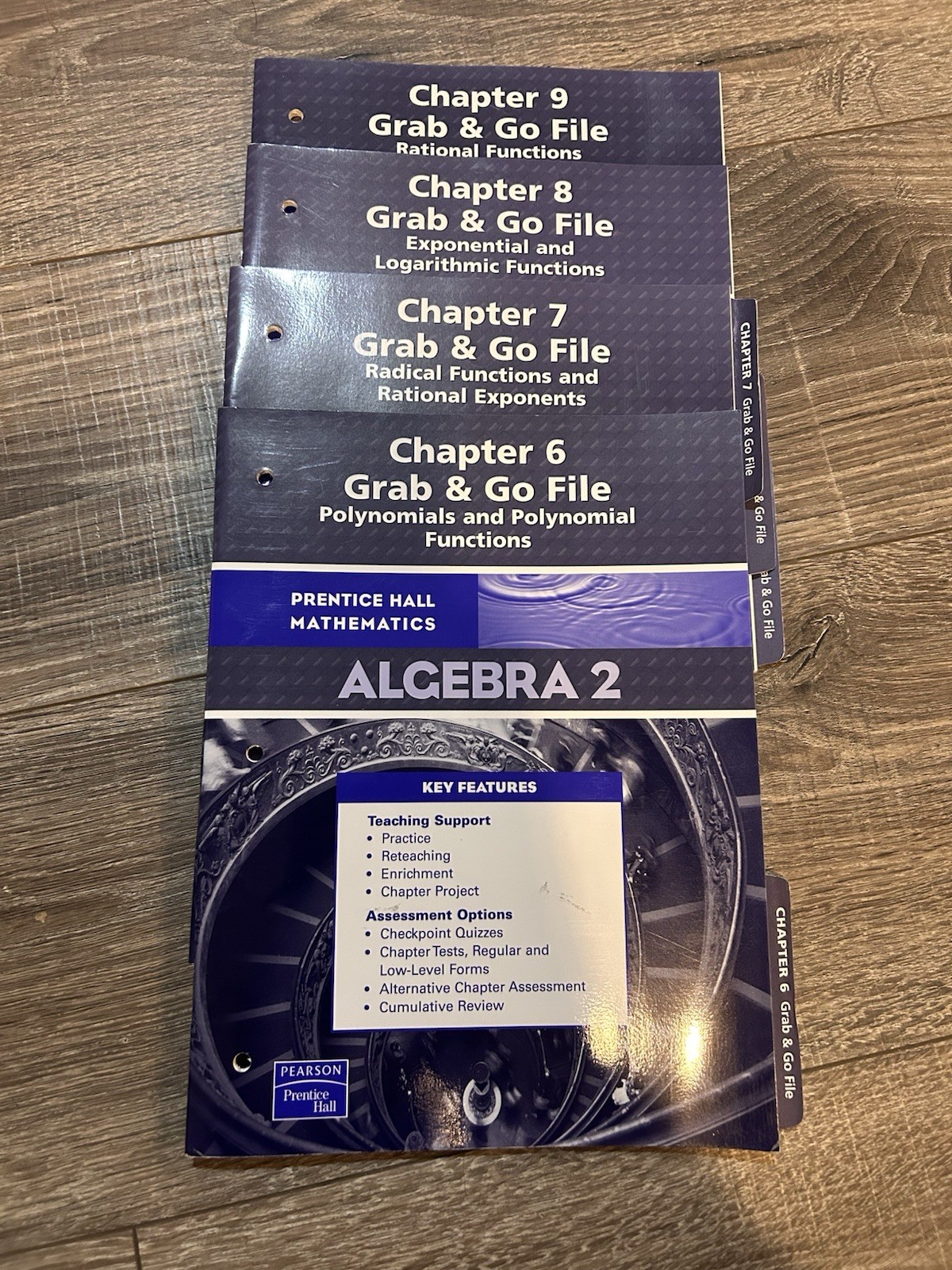 Prentice Hall Mathematics Algebra 2 Grab & Go File Resource Chapters 1-14