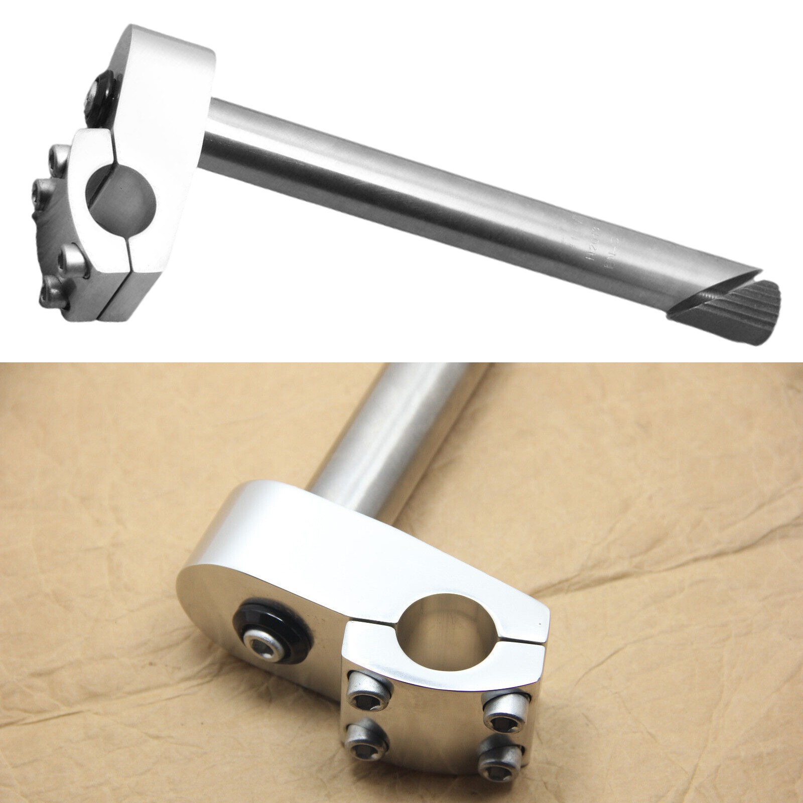 Bike Bicycle Quill Stem 25.4 x 250mm Clamp 25.4 ChromeHs