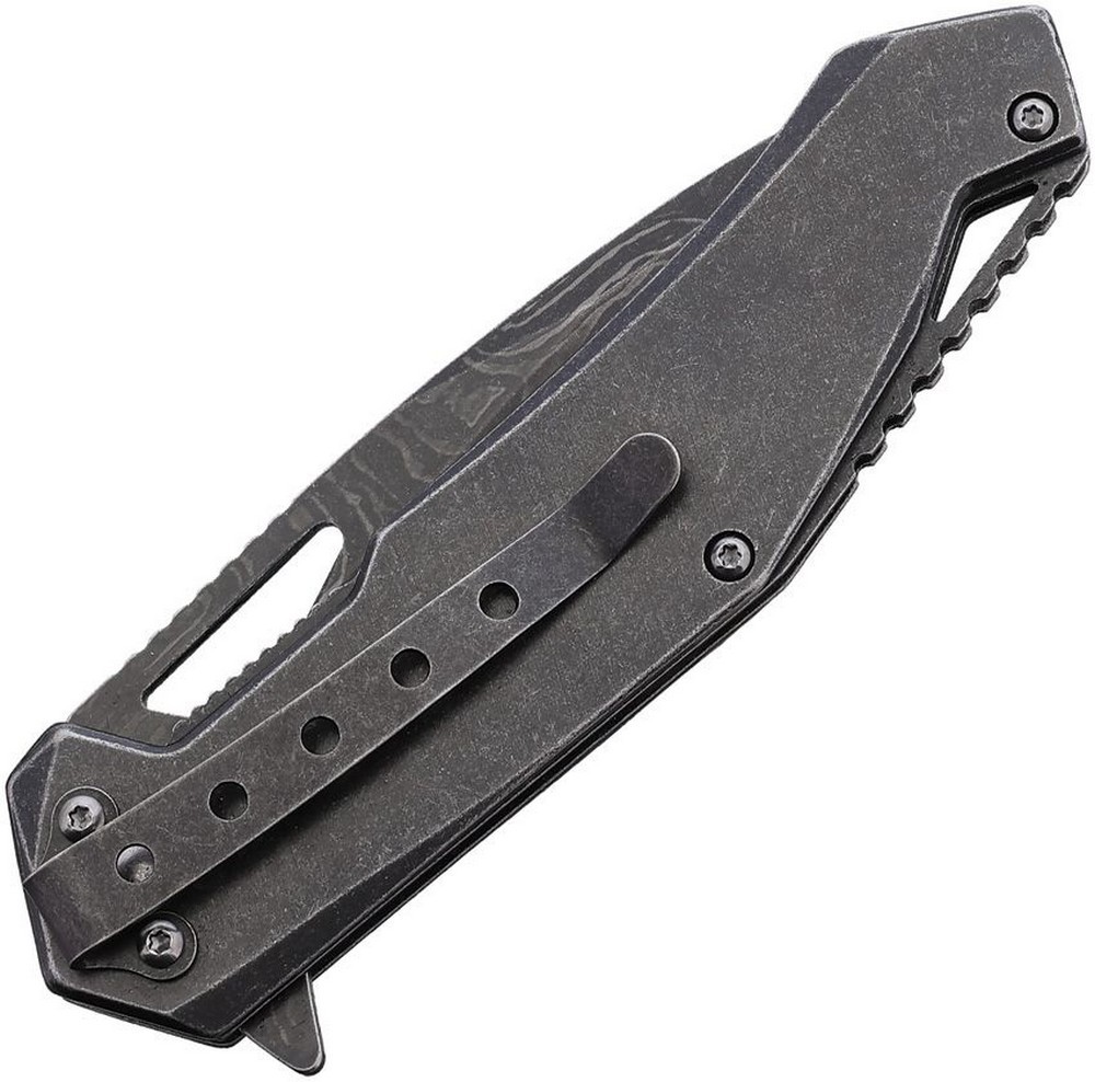 Tac Force Linerlock A/O Folding Knife Stainless Drop Point Blade - TF-A2001EM