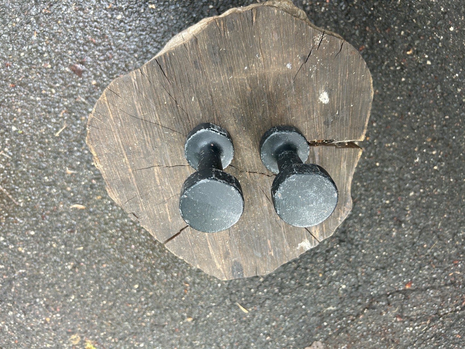 Vintage York 3 Pound Dumbbels