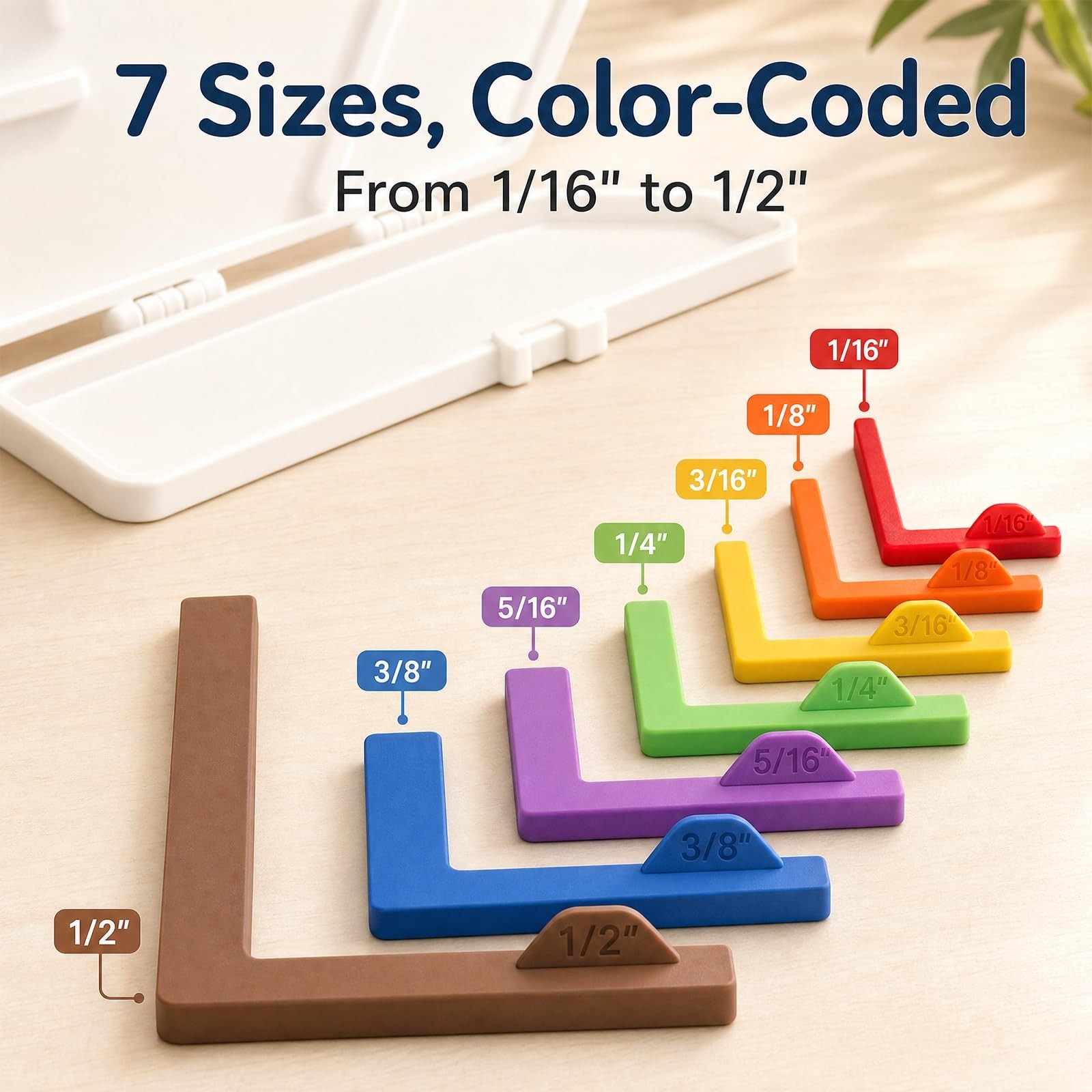 7-Piece Paper Craft Alignment Tool Set for Precision Spacing & Layout Adjustment