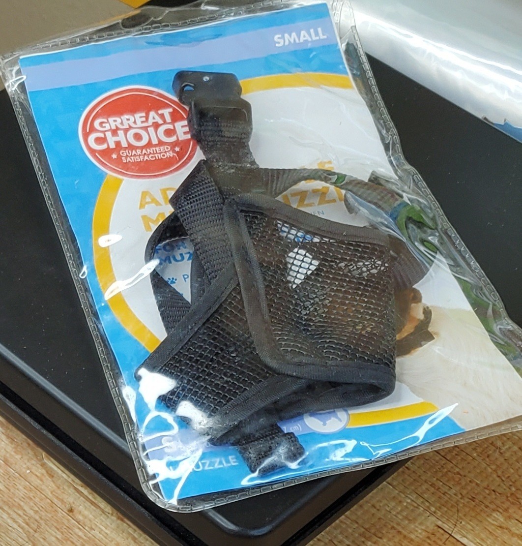 Grreat Choice Adjustable Black Mesh Dog Muzzle Size Small