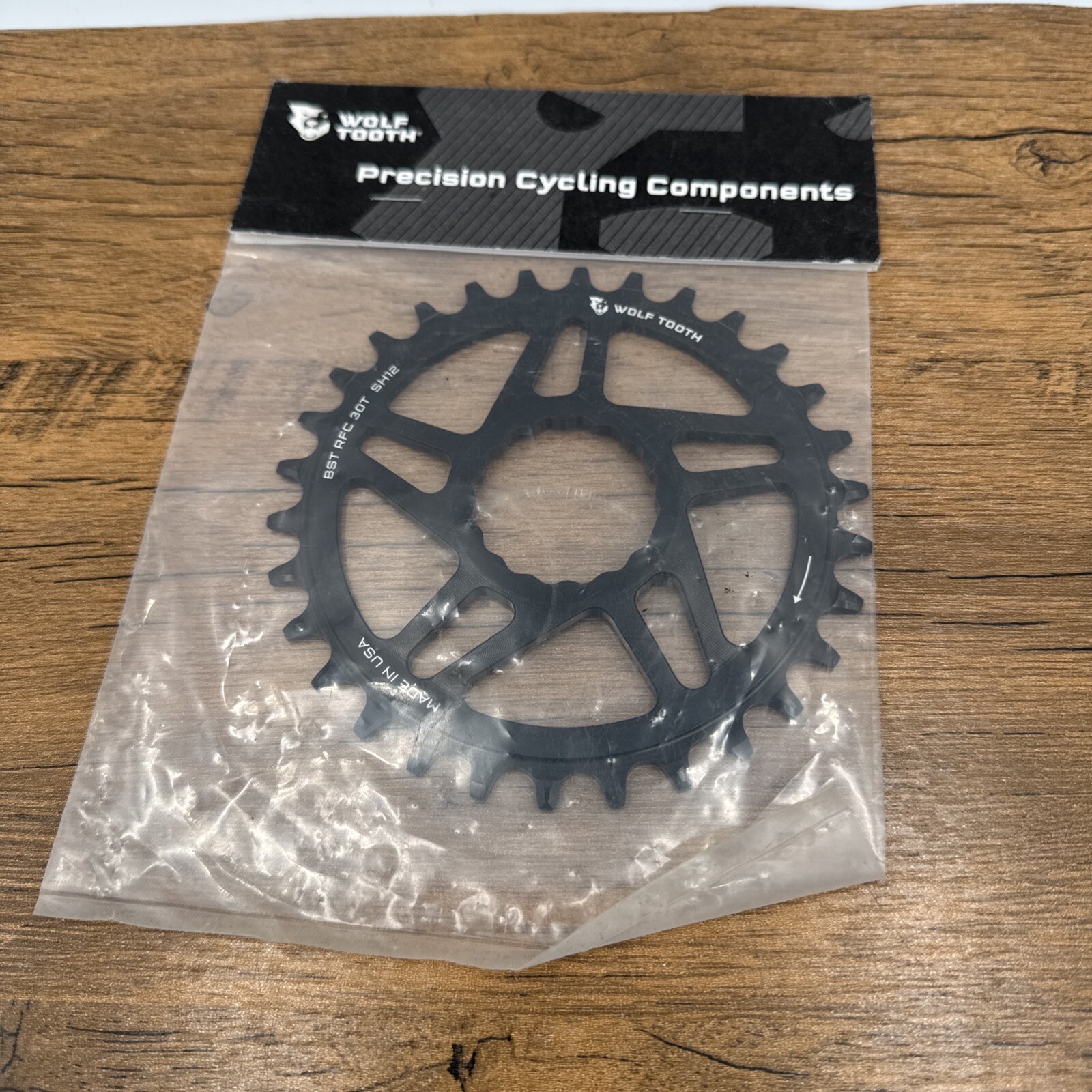 Wolf Tooth RaceFace/Easton Chainring 30t CINCH Direct Mount 12-Speed Aluminum