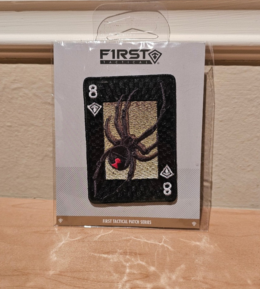 SHOT SHOW 2026 FIRST TACTICAL BLACK WIDOW SPIDER CARD PATCH SUPER RARE