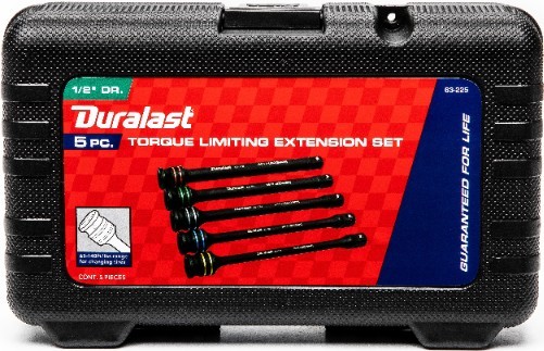 Duralast 1/2" Set DR * 5pc Torque Limiting Extension 63-225