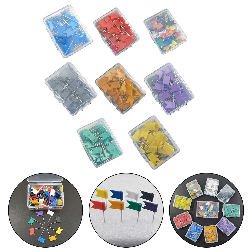 Colorful Flag Tacks High-quality Materials Portable And Convenient Strong