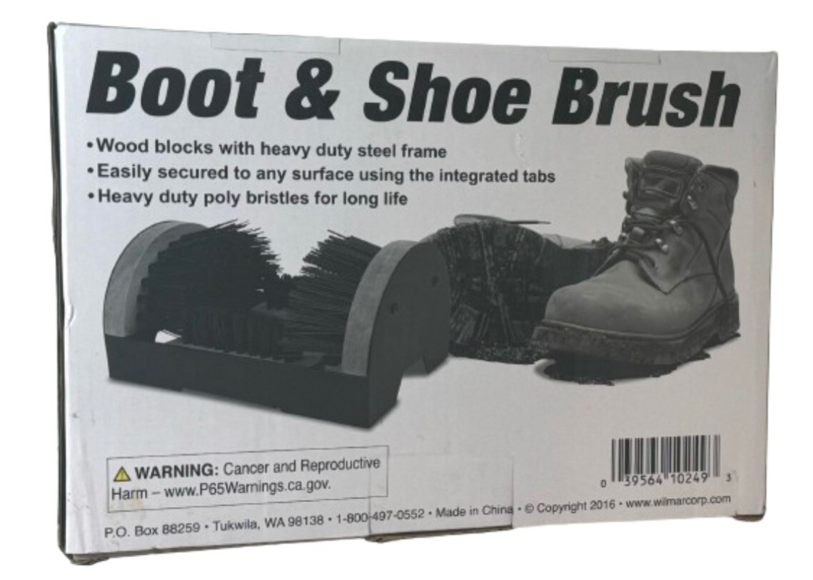 Performance Tool W9451 Boot Brush Cleaner Floor Mount With Hardware, New in Box