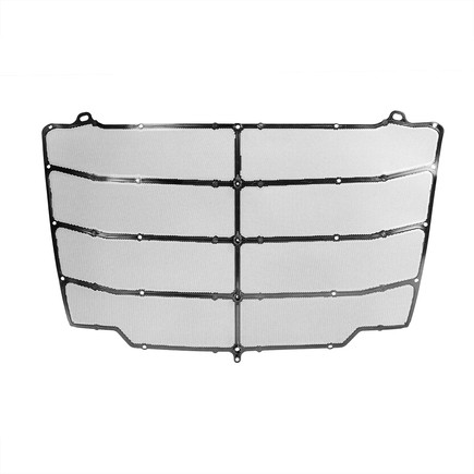 United Pacific 20616 Bug Grille Screen Painted Black, Steel M for Freightliner