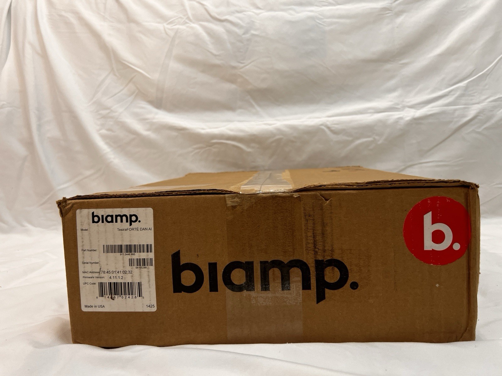 Biamp TesiraFORTÉ DAN AI Audio Conferencing Fixed I/O DSP Processor 911.0448.900