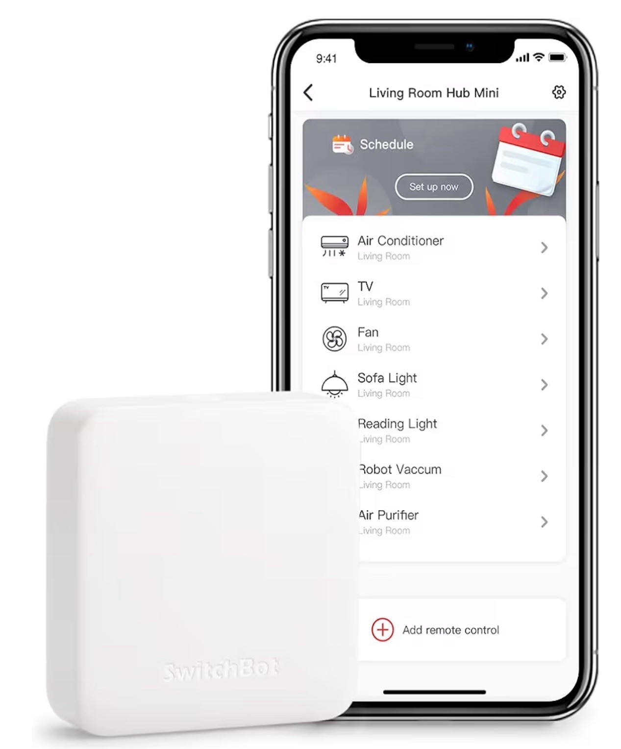 SwitchBot Hub Mini Wi-Fi Home Appliances Smart Remote Control - White...