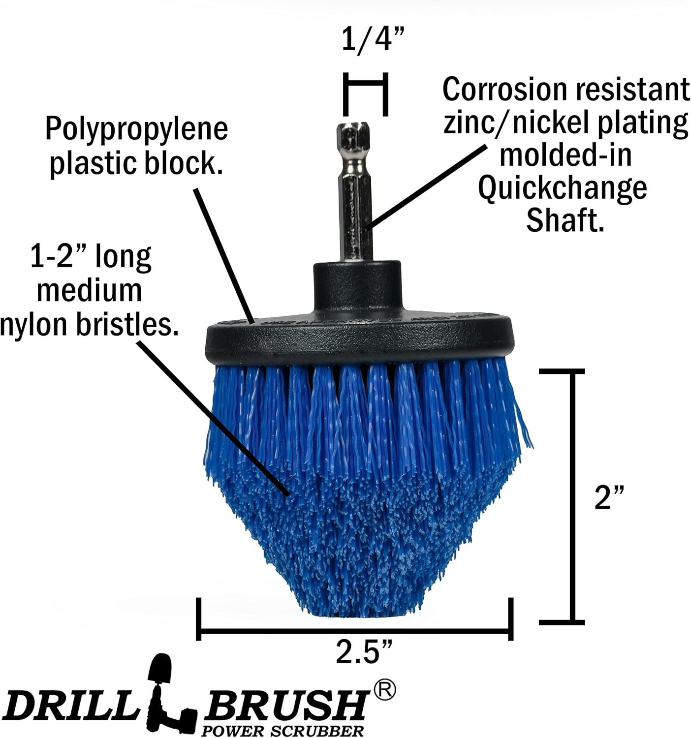 Medium Stiffness Aquatic Brush Set for Efficient Boat & Aquarium Cleaning