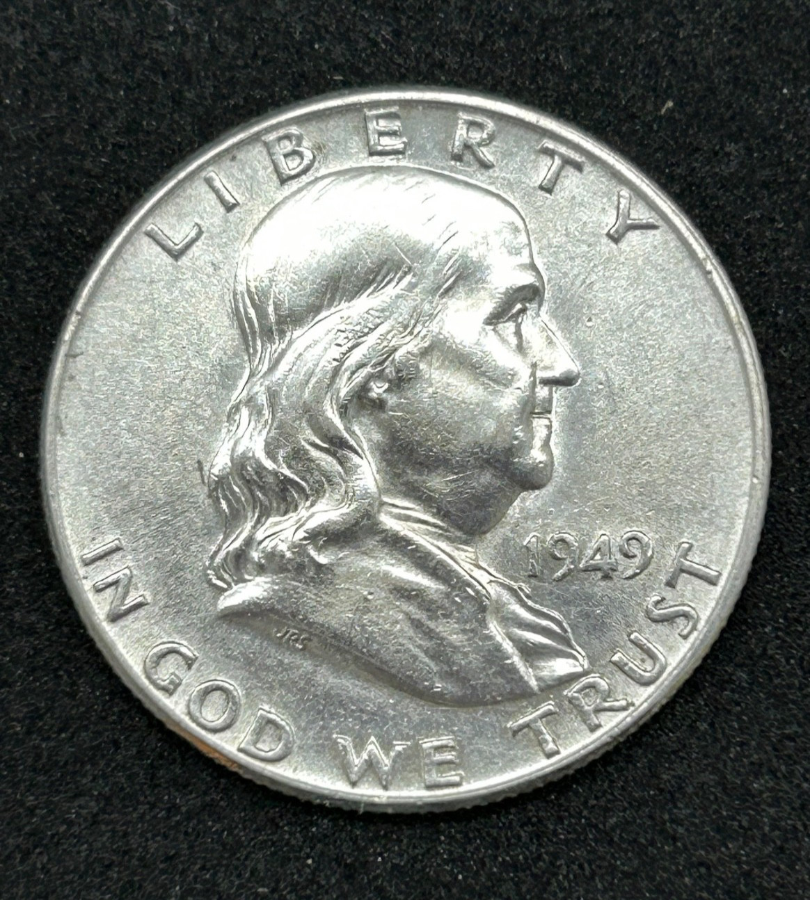 1949 Benjamin Franklin Half Dollar Uncirculated 90% Silver