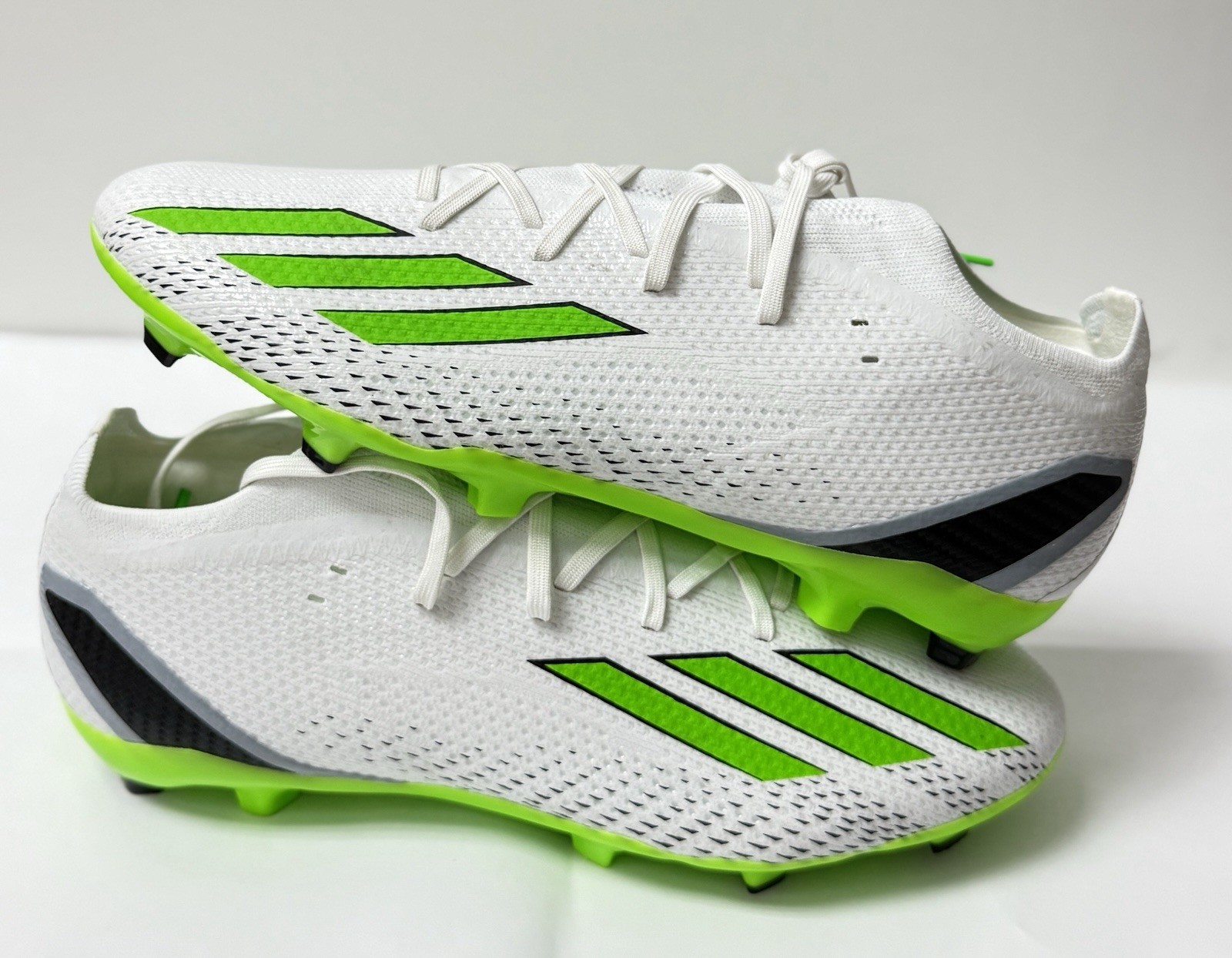 Adidas Soccer Cleats Size 10.5 white/green