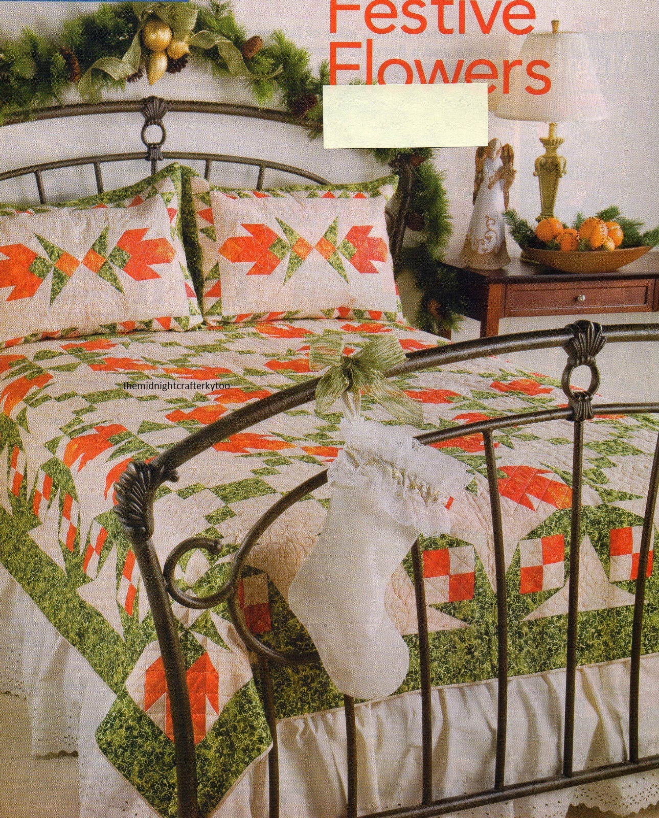Festive Flowers Quilt Pattern Pieced RM