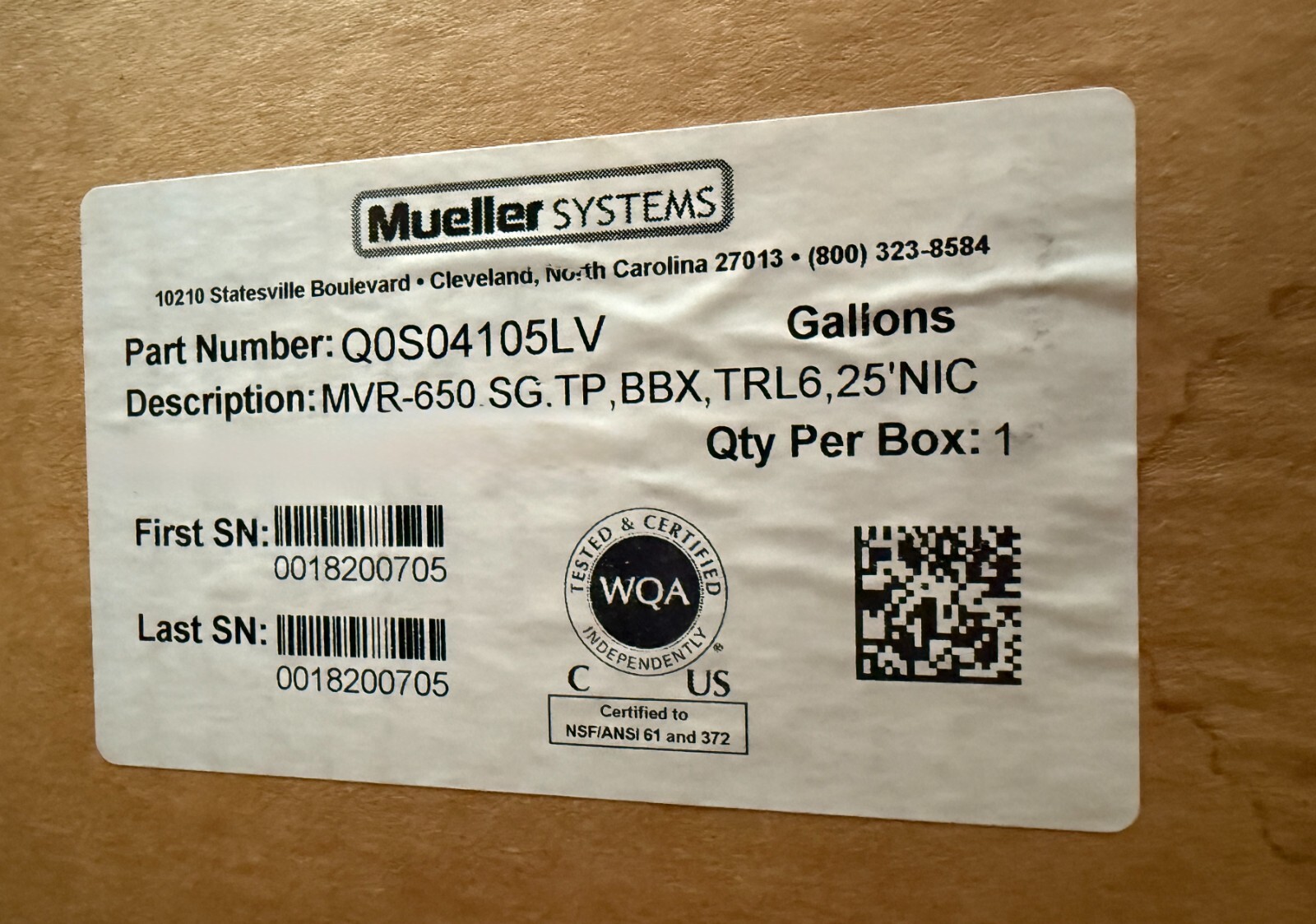Hersey MVR650 4" NPT Low Flow Water Meter 5-650 GPM 150 PSI Cls 150 ANSI Flange