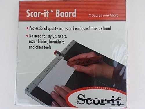 LOT OF 6 Large Scor-it Scoring Board Inch/Metric paper cards 12 3/8 x 13 3/8"