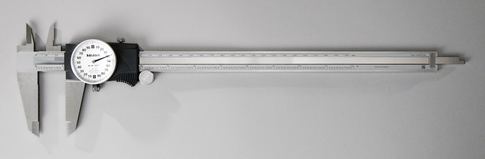 Mitutoyo 505-749 - 12" Dial Calipers .2/Rev .001 Grads