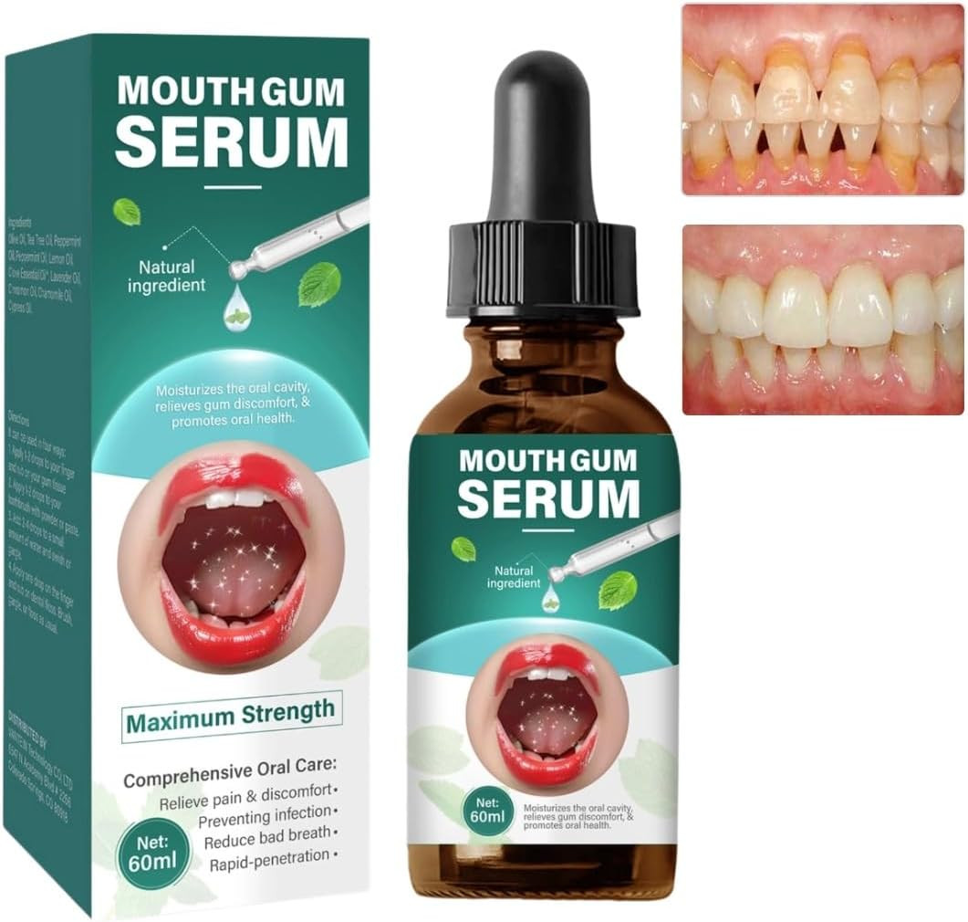 Gum Restore Drops, Natural Oral Care Serum for Gum & Bad Breath Freshening | Alc