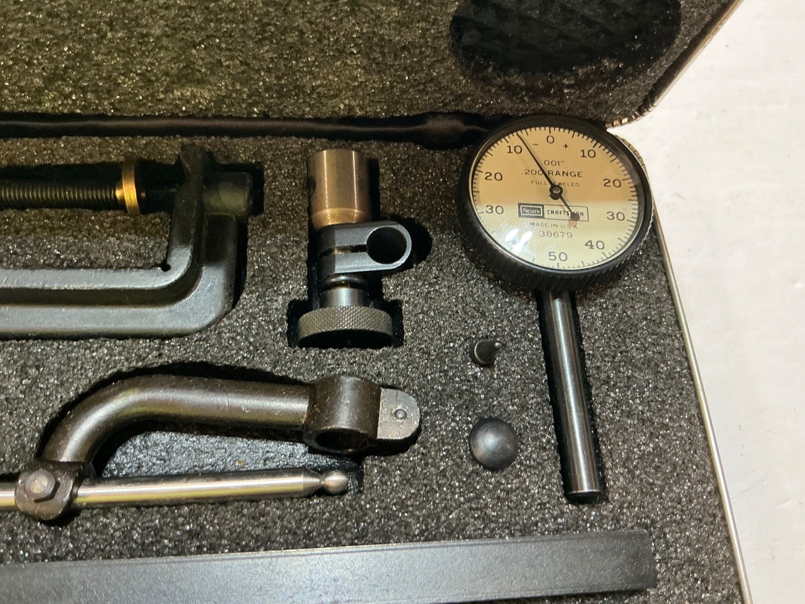 Vintage Test Indicator CRAFTSMAN Dial Test Indicator Complete Kit 38679 USA