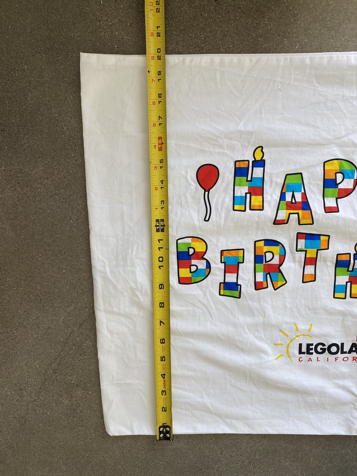 Happy Birthday Legoland pillow case