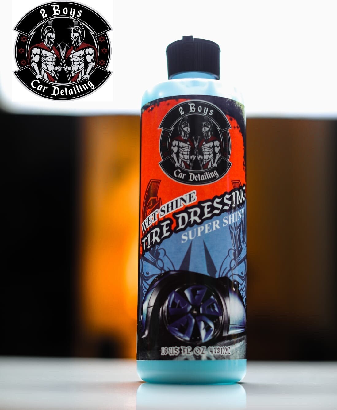 Wet Shine Tire Dressing, Super Shiny 16Oz.     (2 Boys Car Detailing)