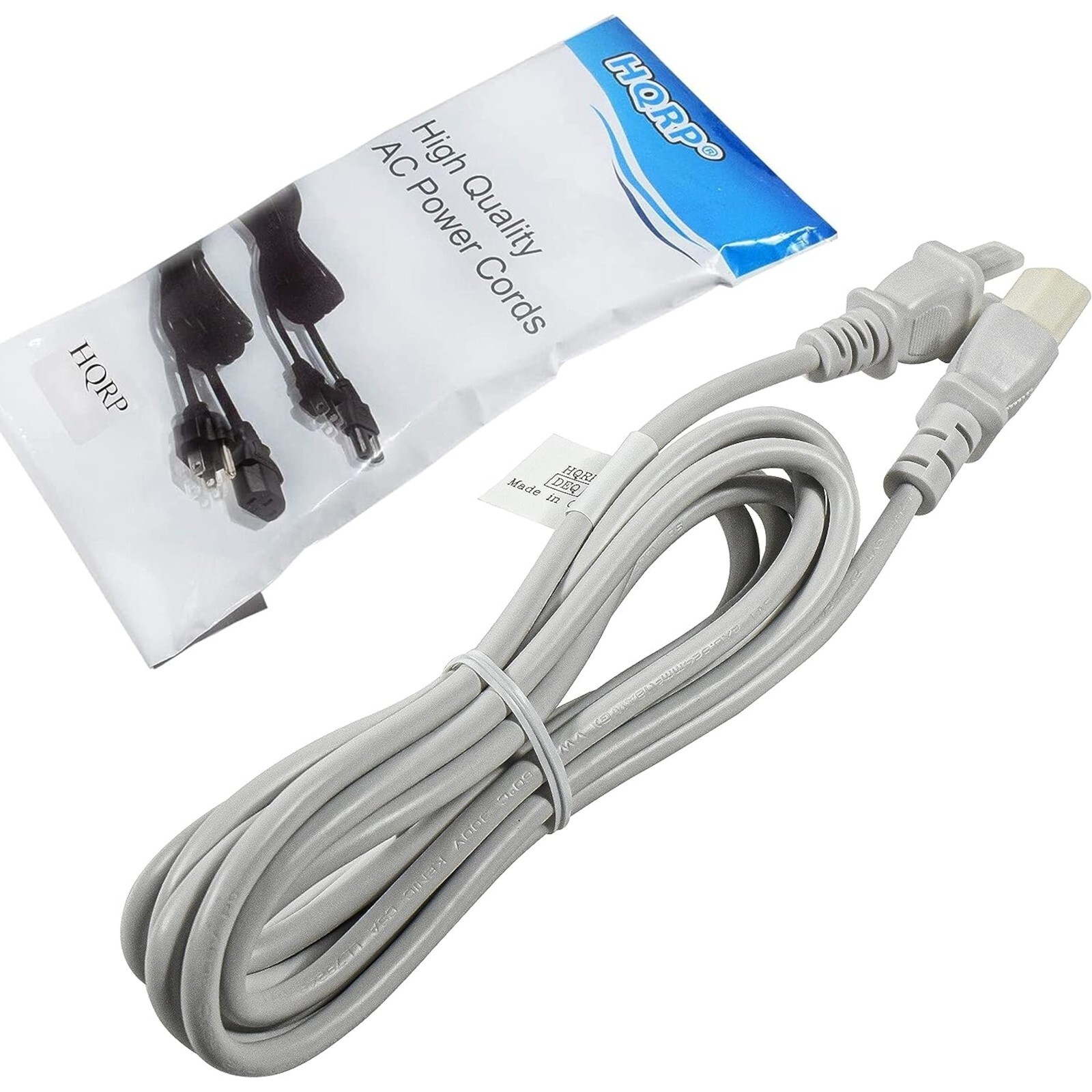 HQRP White AC Power Cord for Sony KDL-46Z4100 KDL-40V4100 KDL-40V4150 KDL40V5100