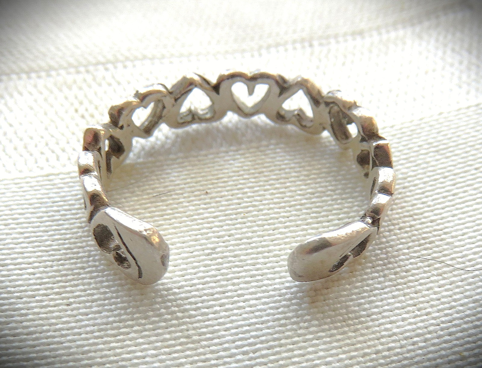 Heart Design Toe Ring