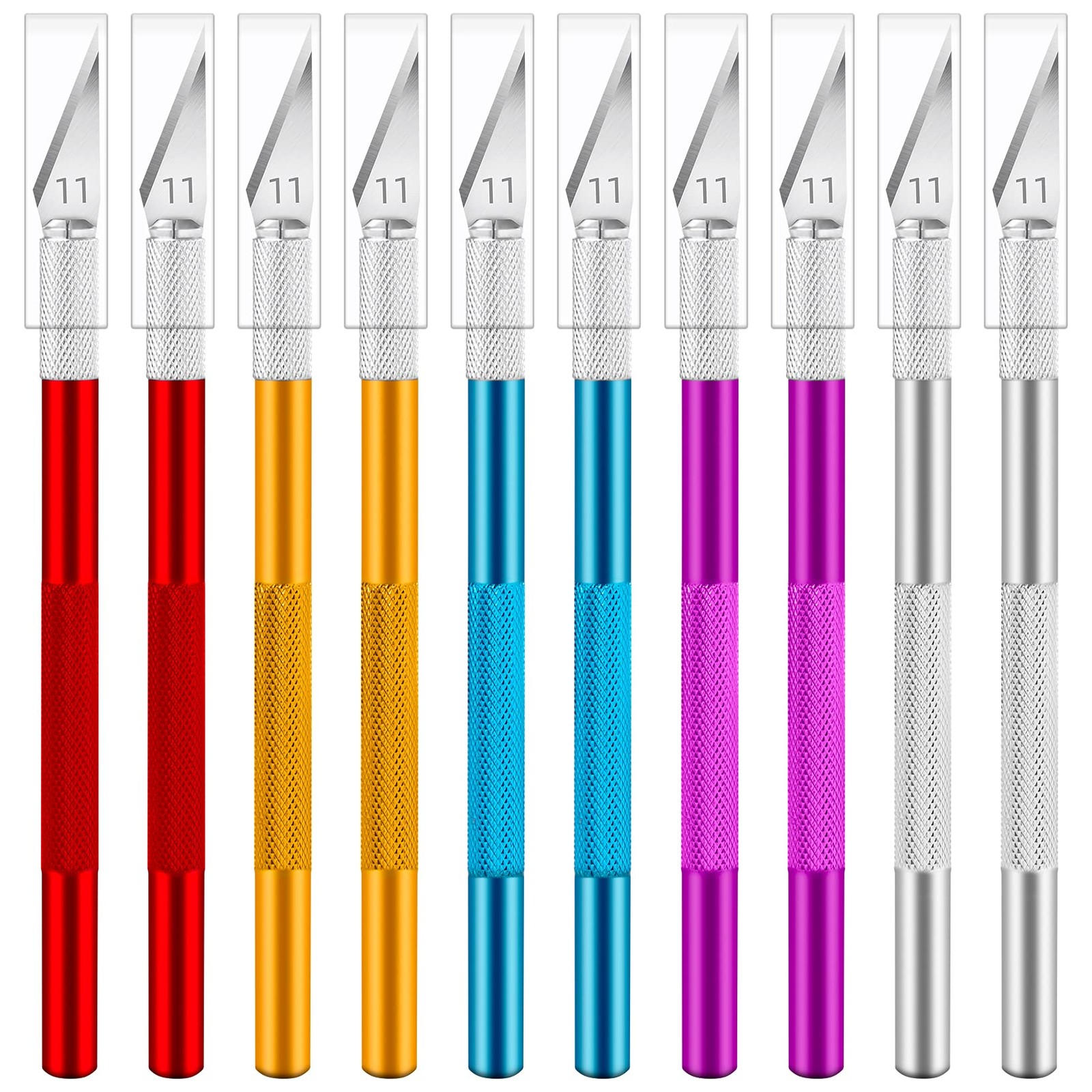 10 Pack Exacto Knife Set, Precision Craft and Hobby Knife for DIY Projects, S...