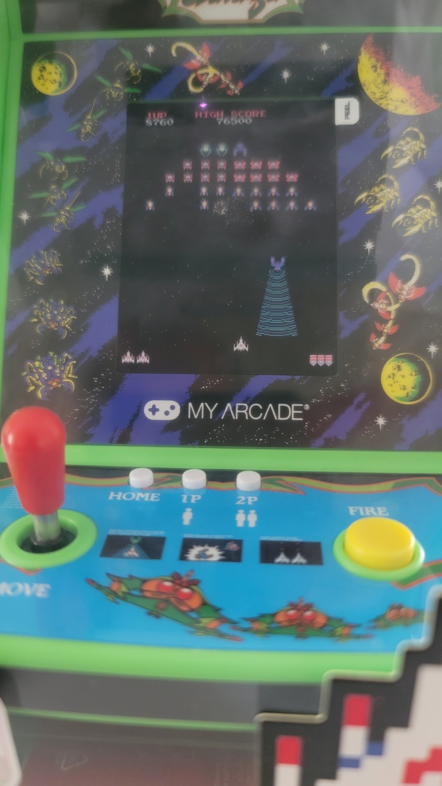 Galaga Micro Retro Player Collectible Mini Arcade Machine by My Arcade