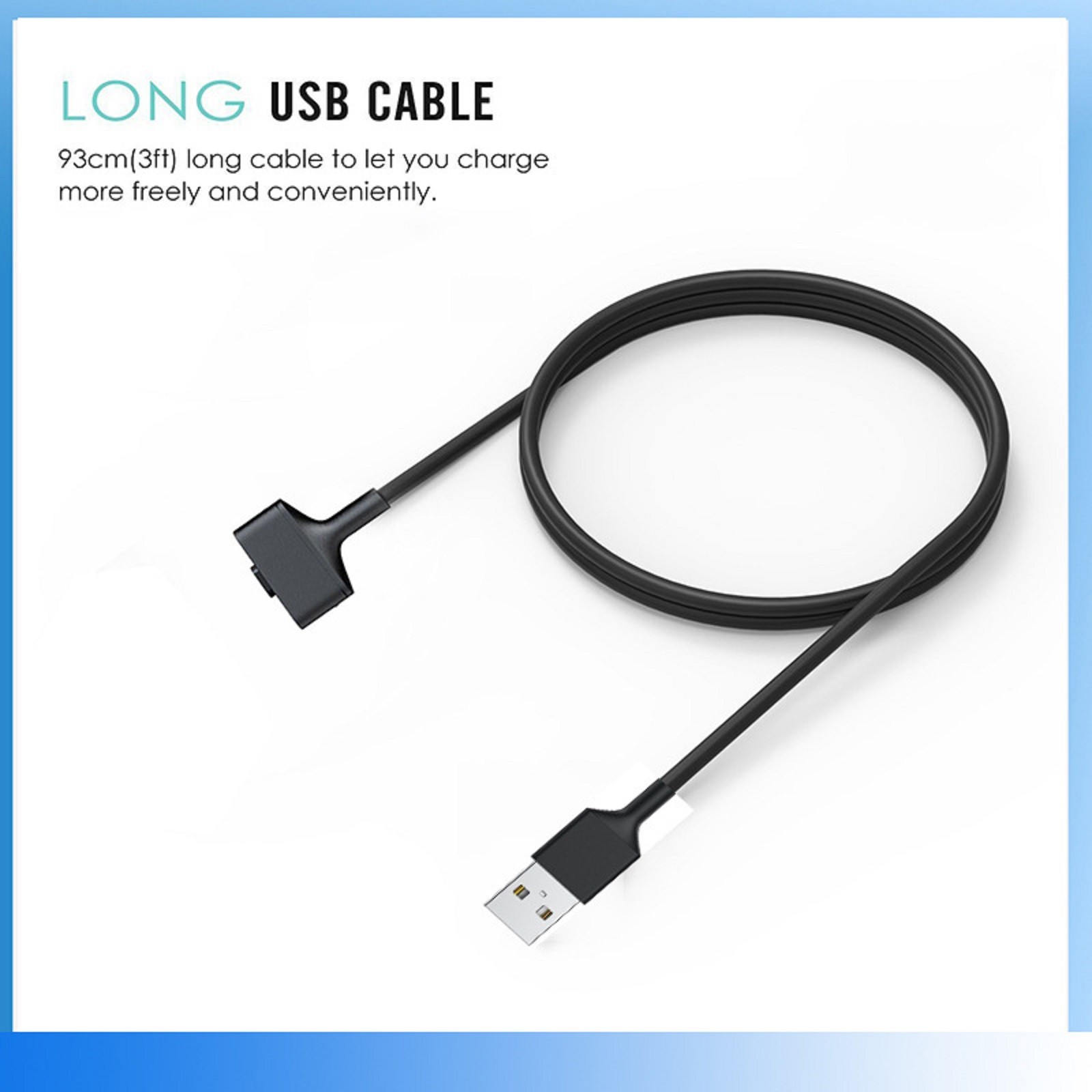 New 5V 1A Magnetic USB Charger Charging Cable Cord for Fitbit Ionic Smartwatch
