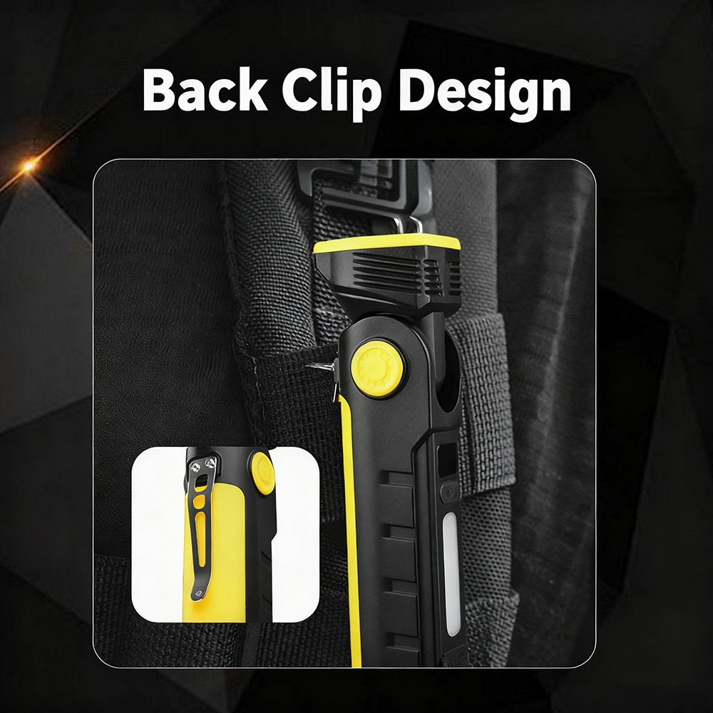 Rechargeable LED Work Light Mechanic Flashlight Lamp Magnetic Base Super Bright