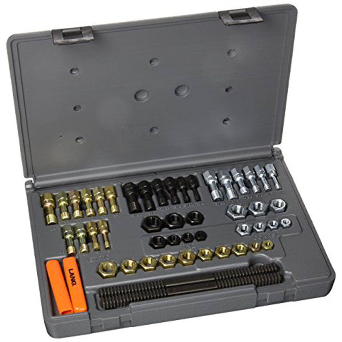Lang Tools Kastar 971 Thread Restoring Set SAE Metric Tap Die Kit with Case
