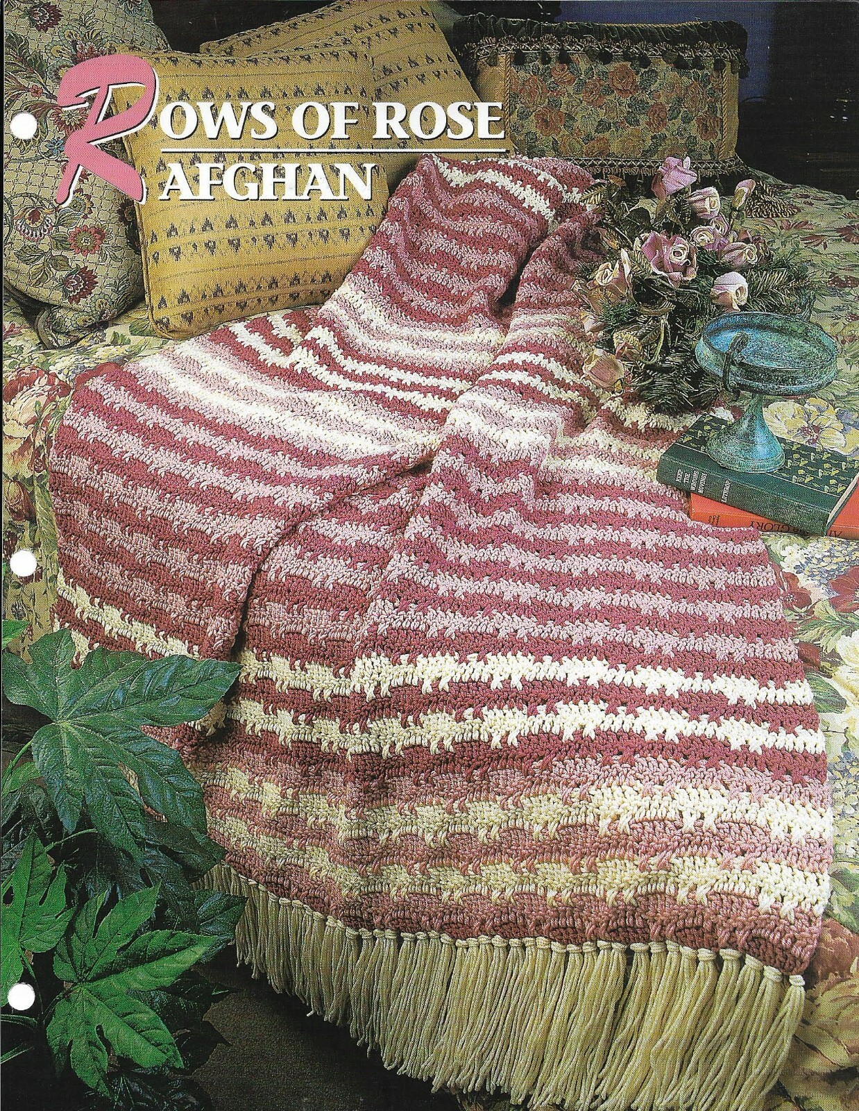 NEW ROWS OF ROSE AFGHAN ANNIE'S CROCHET QUILT & AFGHAN CLUB PATTERN INSTRUCTIONS