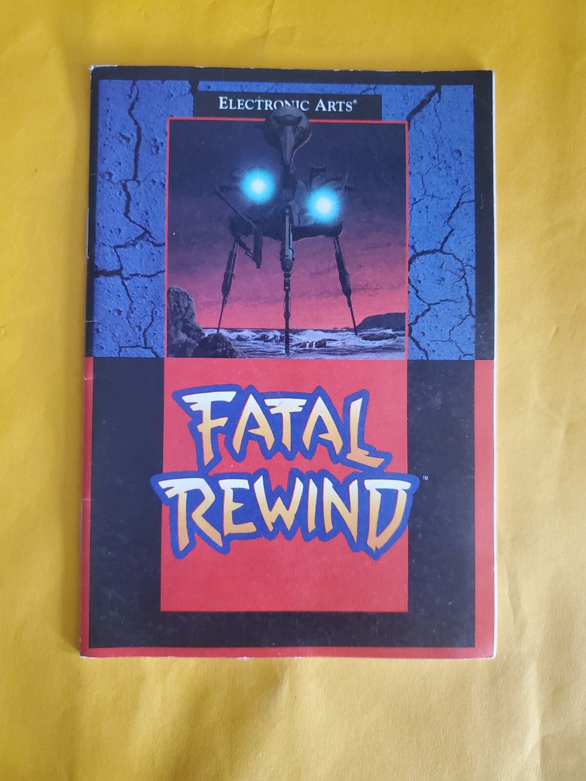 Fatal Rewind Authentic Sega Genesis Original Manual Only *