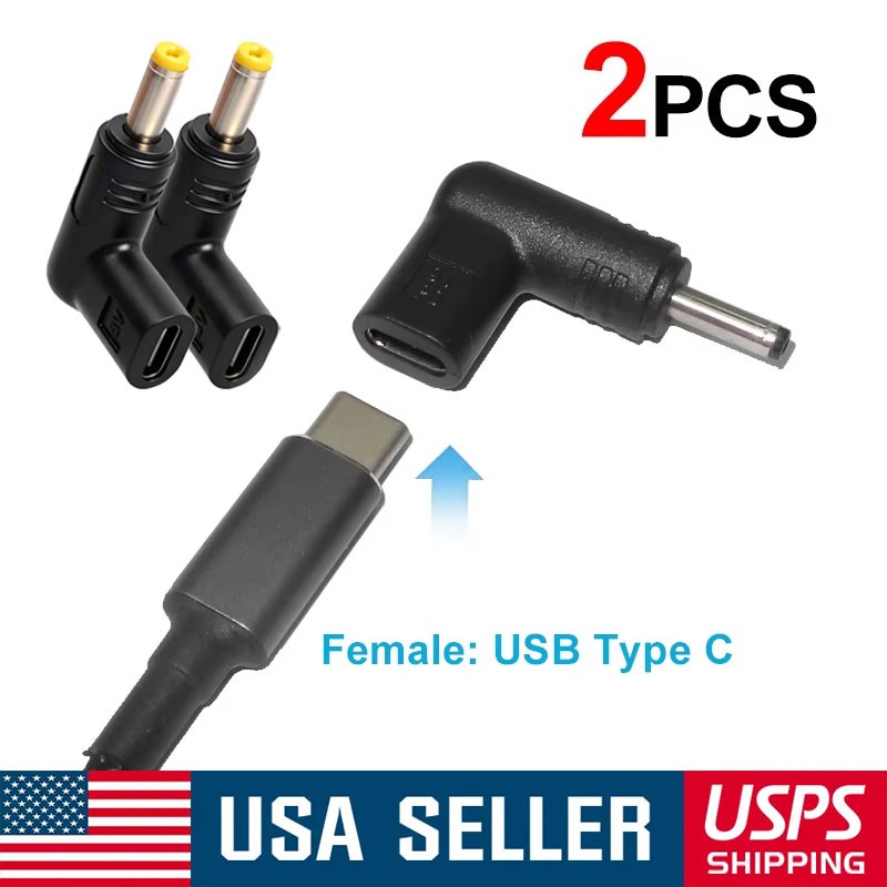 2X PSP USB-C Charging Adapter for 1000 2000 3000 E1000 Coverts to USB Type-C