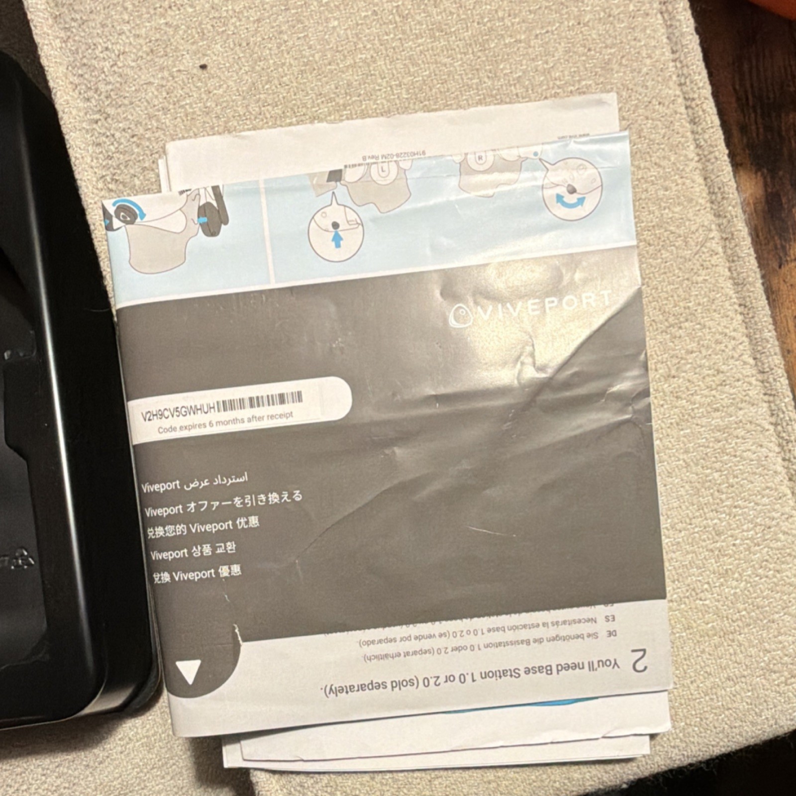 htc vive pro 2 pc vr headset with accessories and original box