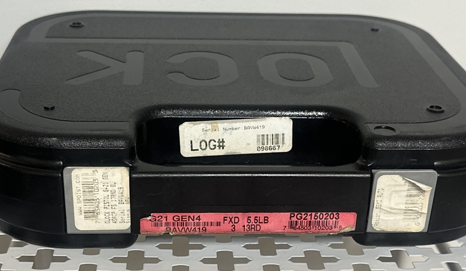 Glock Pistol Case Black