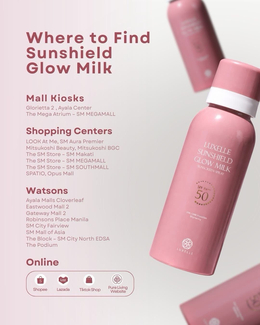 Luxelle Sunshield Glow Milk