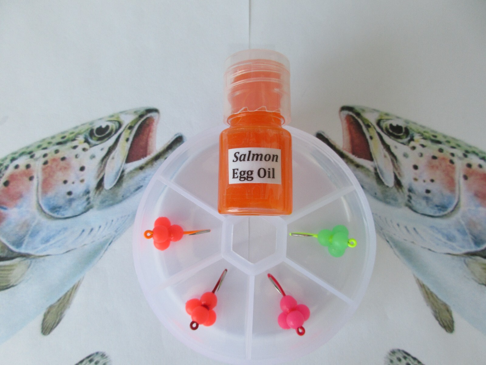 Steelhead/Trout/Salmon Egg Cluster 6mm Beads - "Pick Item, Hook Size & Quantity"