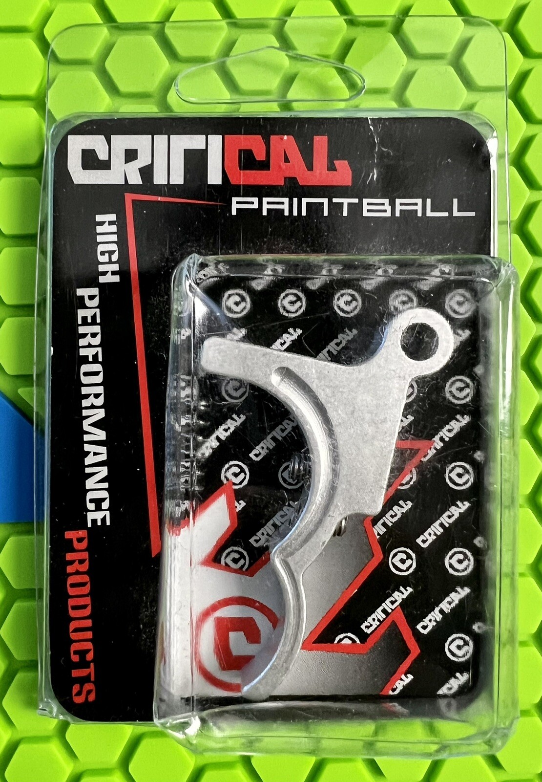 BOB LONG INTIMIDATOR GEN 1 STOCK TRIGGER + SPRING - SILVER - CLASSIC PAINTBALL