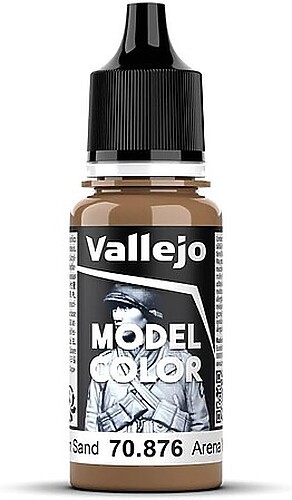 Vallejo 17ml Bottle Brown Sand Model Color - Hobby and Model Acrylic Paint
