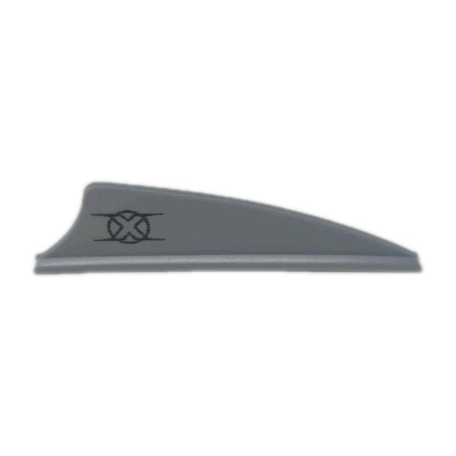 100 Pack Bohning X Vanes 1.5" FITA Target & Field Archery Arrow Vanes: Gray