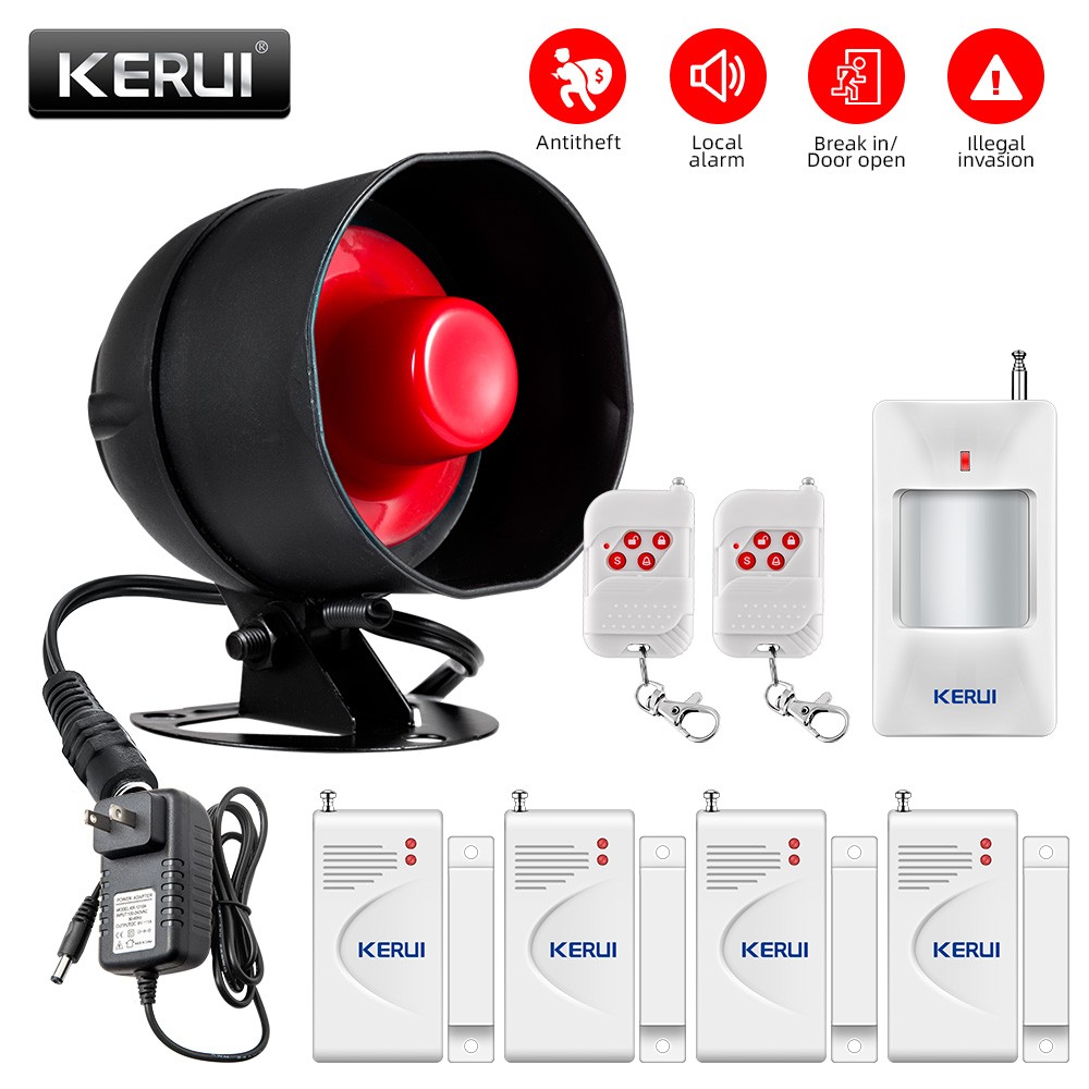 KERUI 110dB Wireless Security Alarm System Home Garden Outdoor Protection Kit