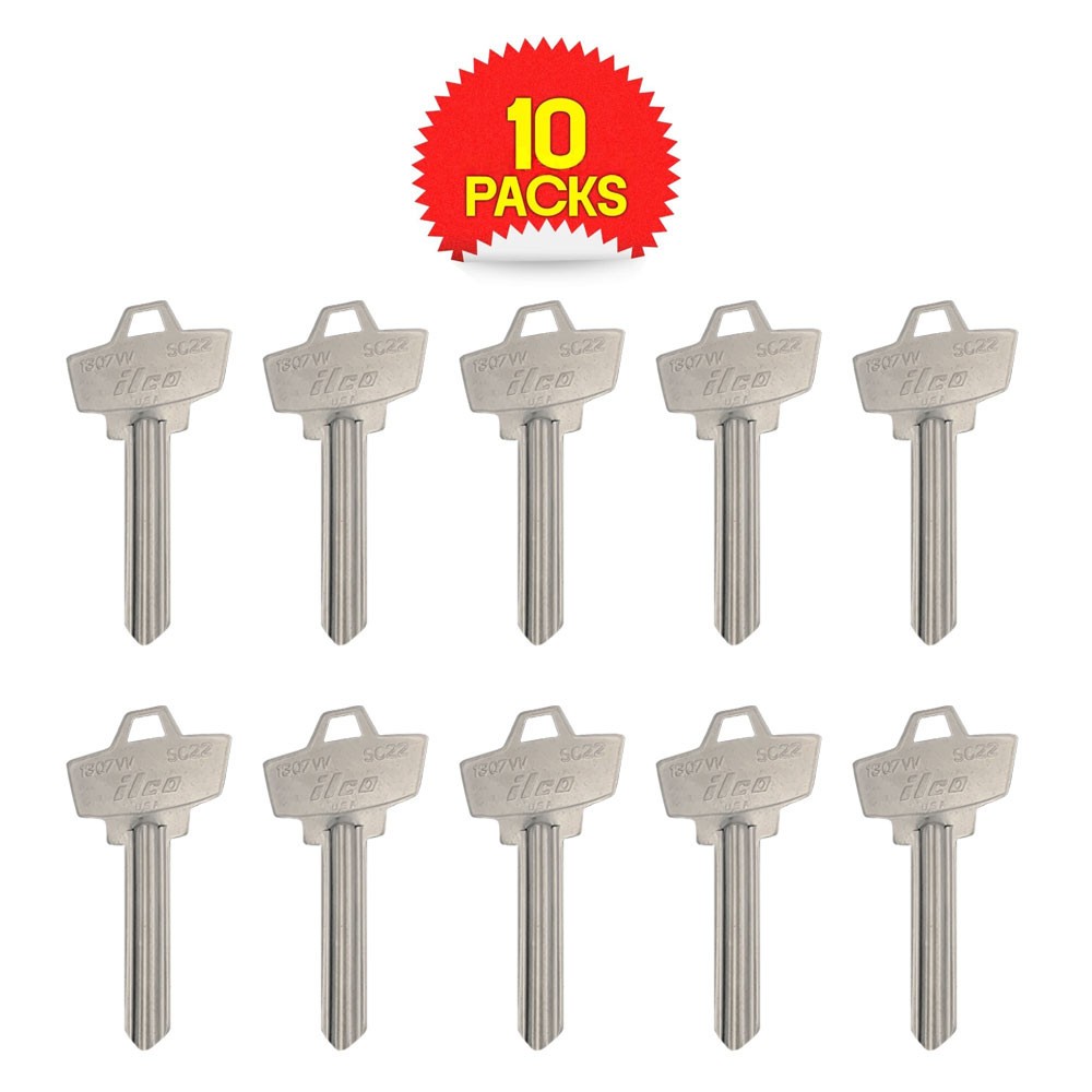 SC22 / 1307W Key Blank 5-PIN Nickel
