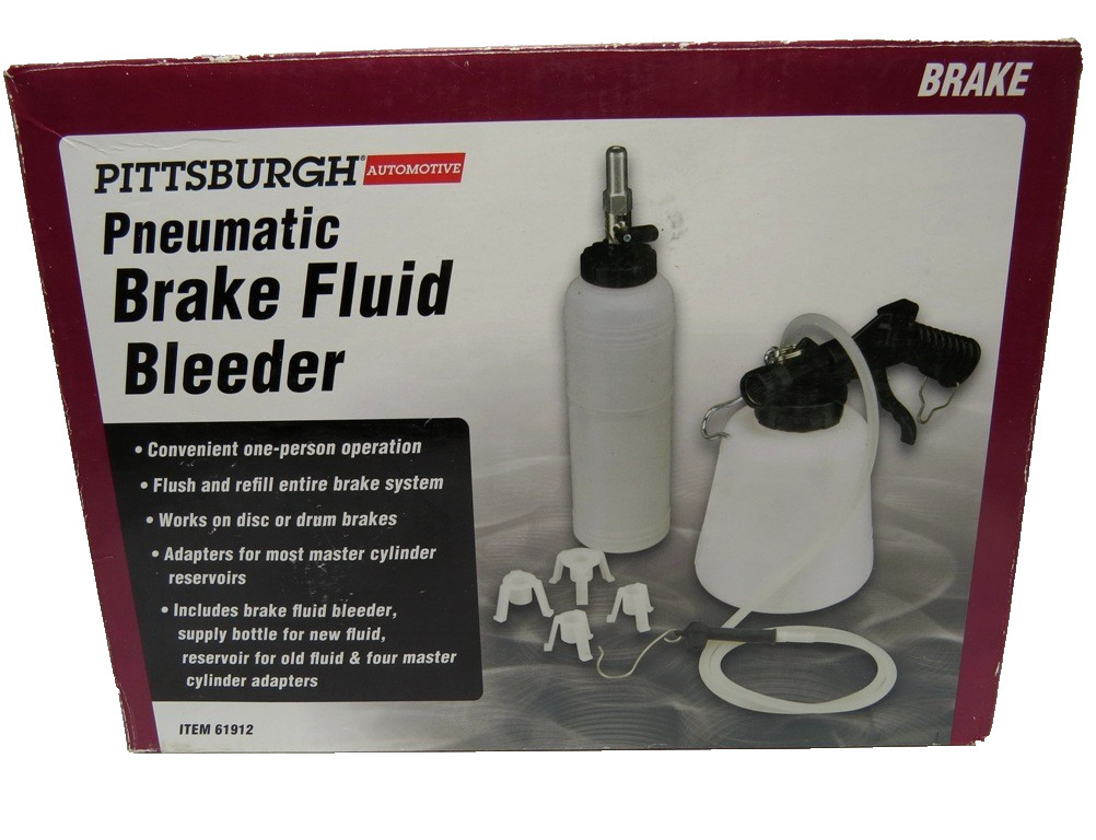 NIB - Pittsburgh #61912 Pneumatic Brake Fluid Bleeder with Auto-Refill Kit - NIB